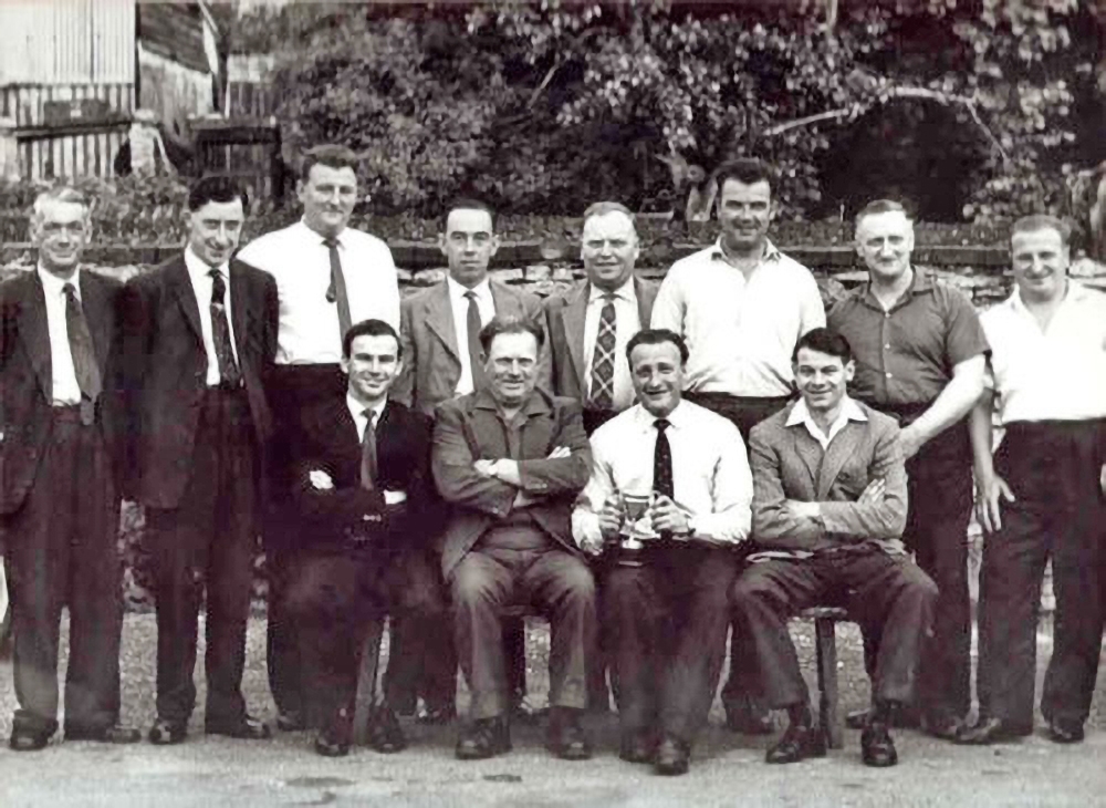 Ram Inn darts team in the 1960's - Wotton-Under-Edge