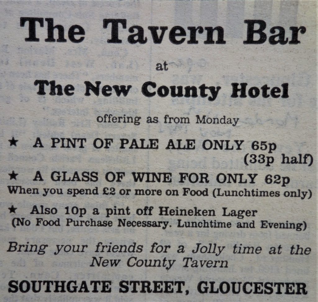 New County Hotel, Southgate Street, Gloucester